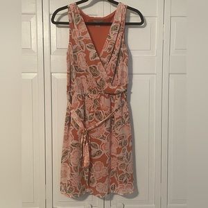 Sold/ Loft sleeveless tie dress